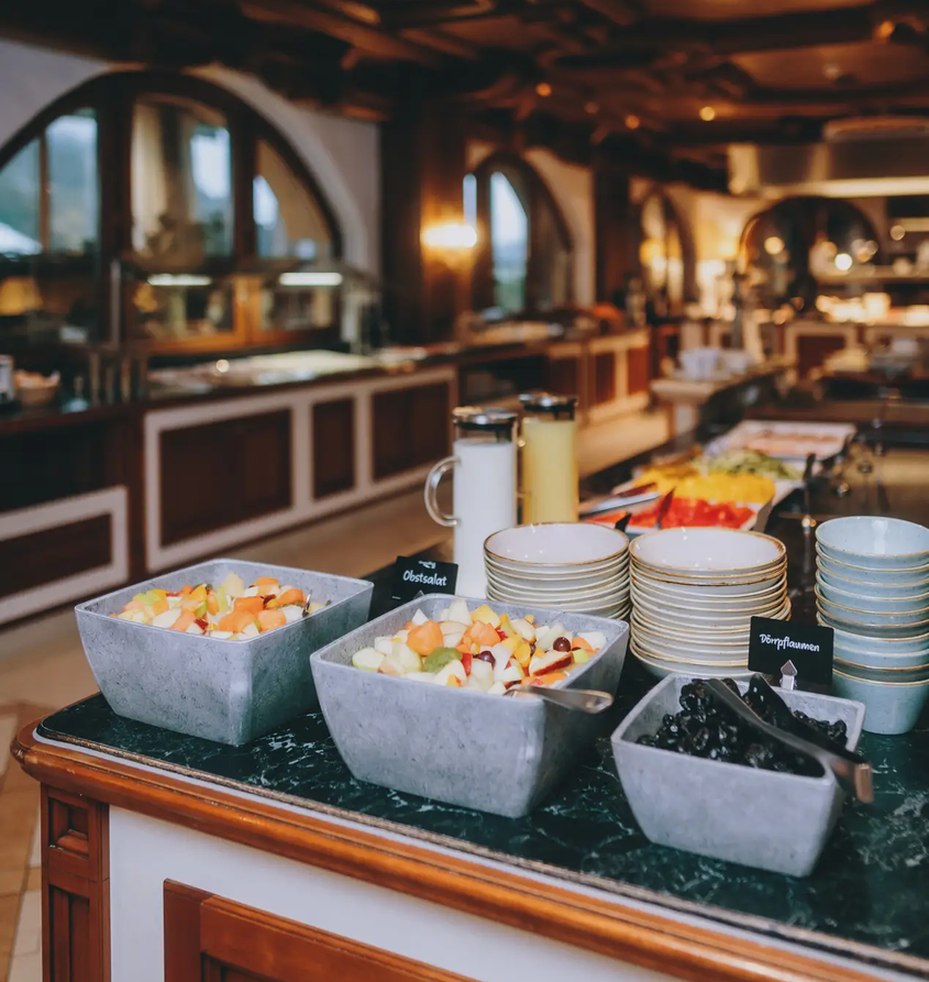 Frühstücksbuffet im Hotel Tyrol am Haldensee